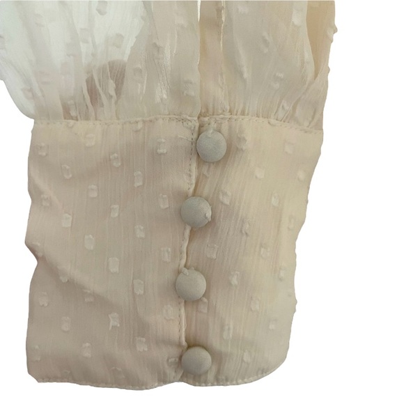 ASOS DESIGN *Brand New* Lace Insert Wrap Mini Dress Textured In Cream si… - Picture 9 of 12